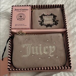 Juicy Couture Heritage Pouch Wristlet Set